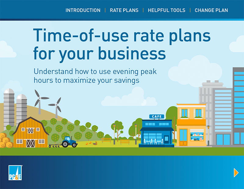 PG&amp;E TOU Business Interactive Cover